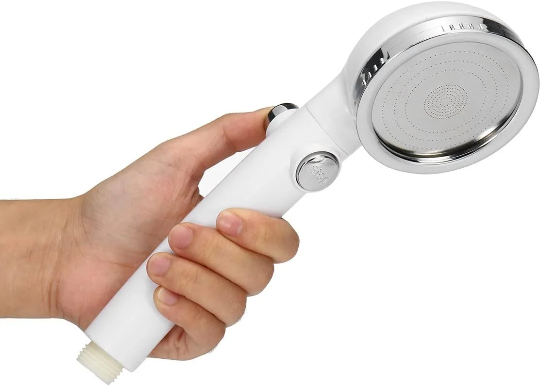 دوش دستی فشاری با دکمه توقف آب، نازل دوش خانگی، دوش بارانی