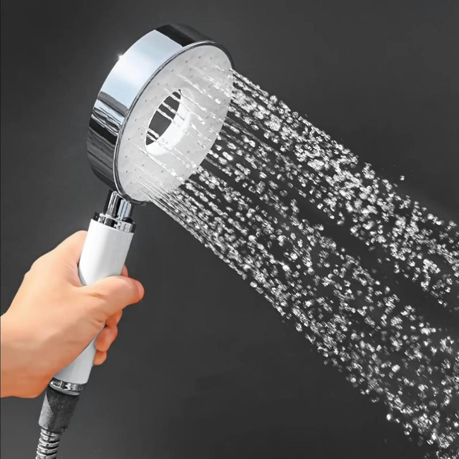 سردوش قابل تنظیم بارانی با سر دوش دستی گرد، نازل سر دوش، لوازم جانبی حمام