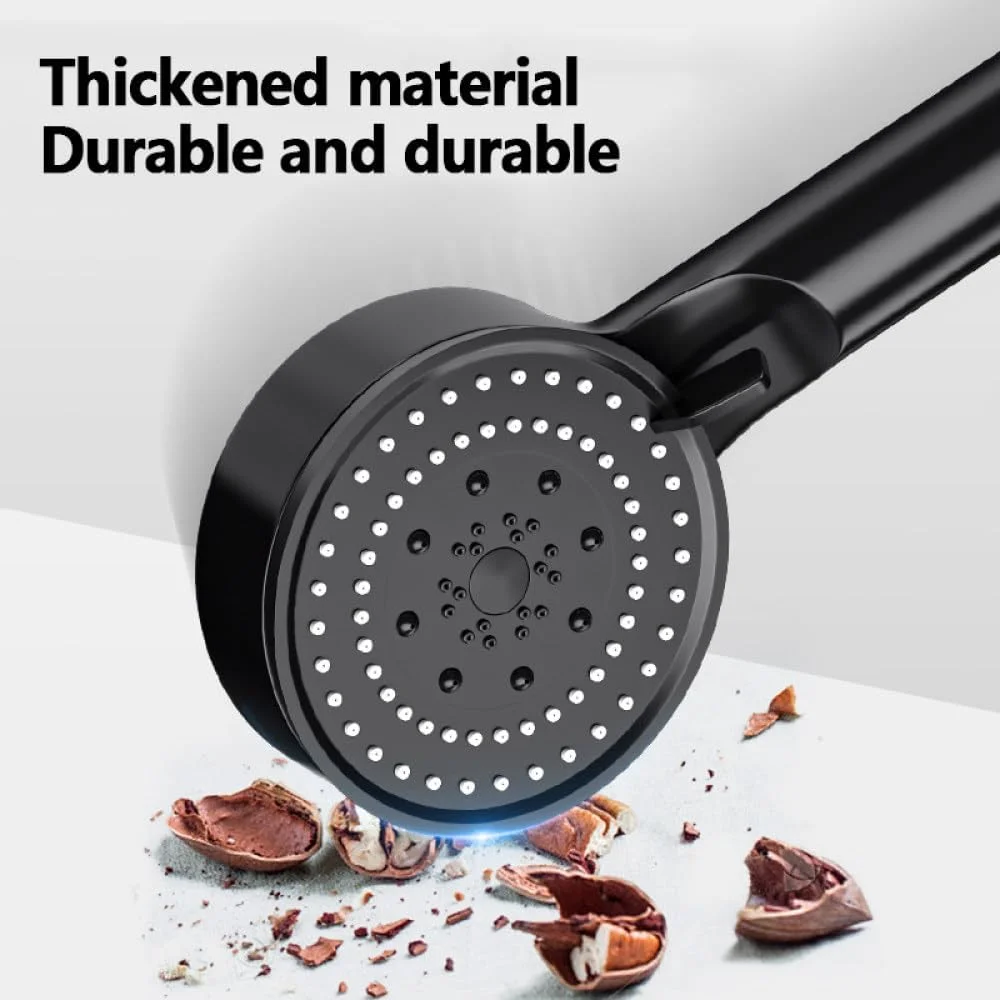 سردوش حمام قابل تنظیم با 5 حالت، مشکی، فشار قوی، صرفه جویی در آب، سردوش دستی مدرن حمام، آبی