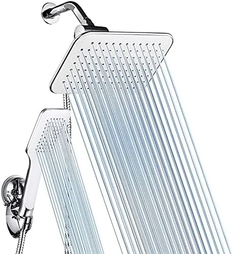 ست دوش حمام، سردوش بارانی قابل تنظیم و ست سردوش دستی با نگهدارنده فنجان مکنده قوی ست دوش حمام، سردوش بارانی قابل تنظیم و ست سردوش دستی با نگهدارنده فنجان مکنده قوی