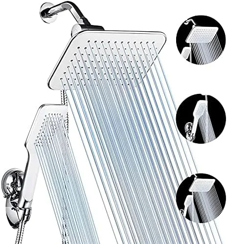 ست دوش حمام، سردوش بارانی قابل تنظیم و ست سردوش دستی با نگهدارنده فنجان مکنده قوی ست دوش حمام، سردوش بارانی قابل تنظیم و ست سردوش دستی با نگهدارنده فنجان مکنده قوی