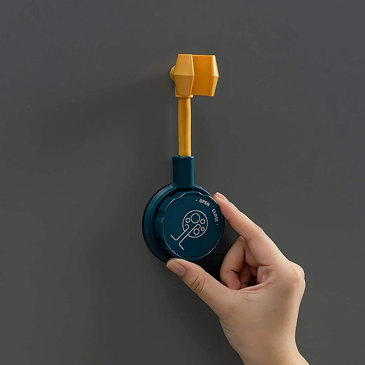 نگهدارنده قابل تنظیم سردوش دستی ABS، نگهدارنده سردوش گرد بدون نیاز به سوراخکاری، سفید