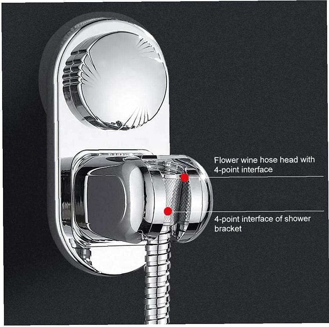 نگهدارنده سر دوش قابل تنظیم با مکش قوی، گیره دیواری برای دوش دستی، قفسه حمام