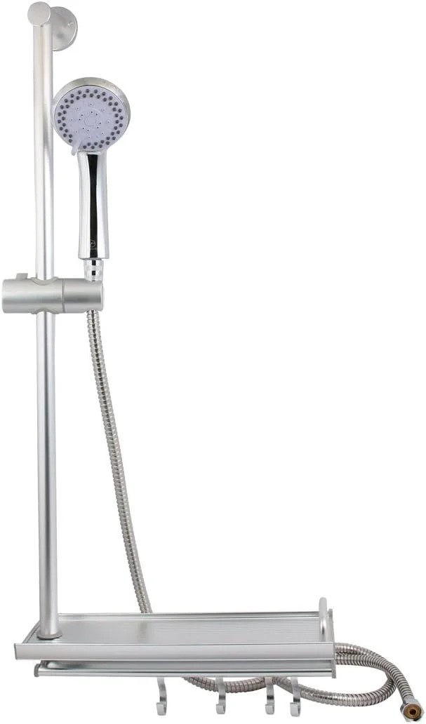 ست میله لغزنده آلومینیومی با سردوش ABS پنج حالته و شلنگ 150 سانتی‌متری