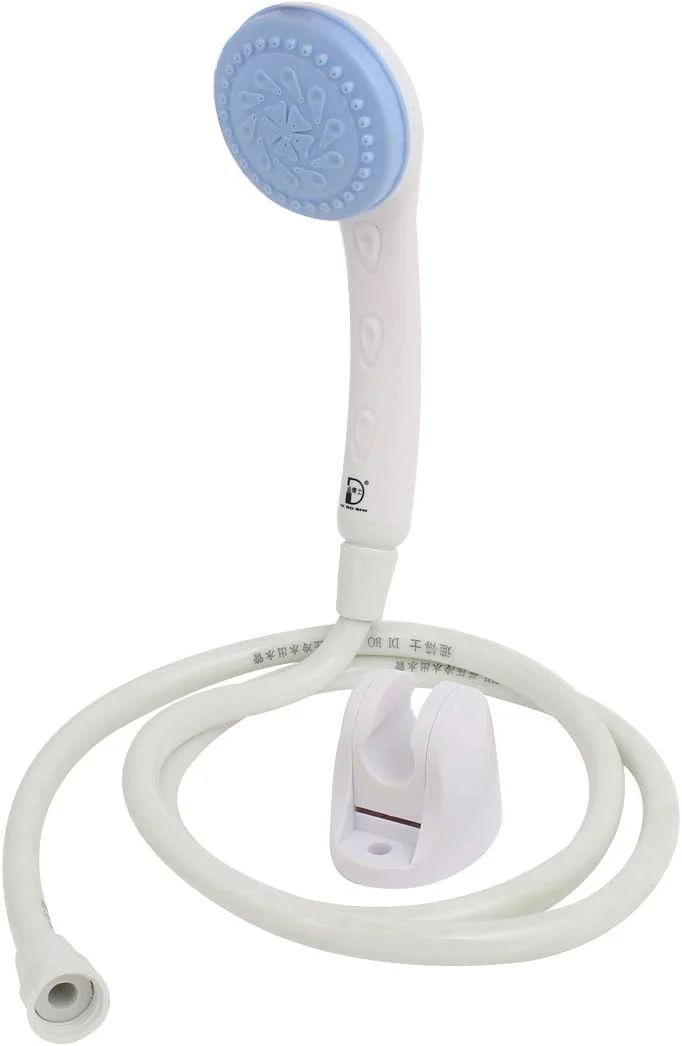 دوش دستی گرد ABS با شلنگ ABS 60 اینچی و براکت