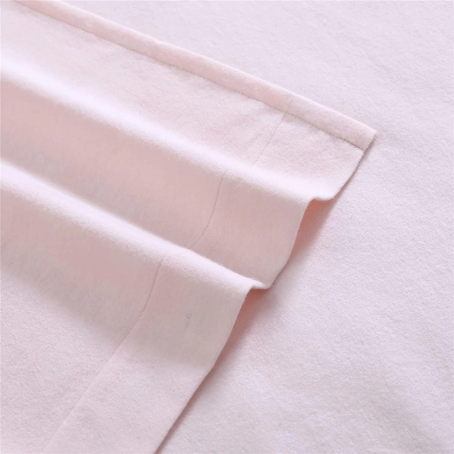 لورا اشلی هوم - ملحفه کینگ، ست روتختی فلانل پنبه ای، برس خورده برای نرمی و راحتی بیشتر (صورتی، کینگ)