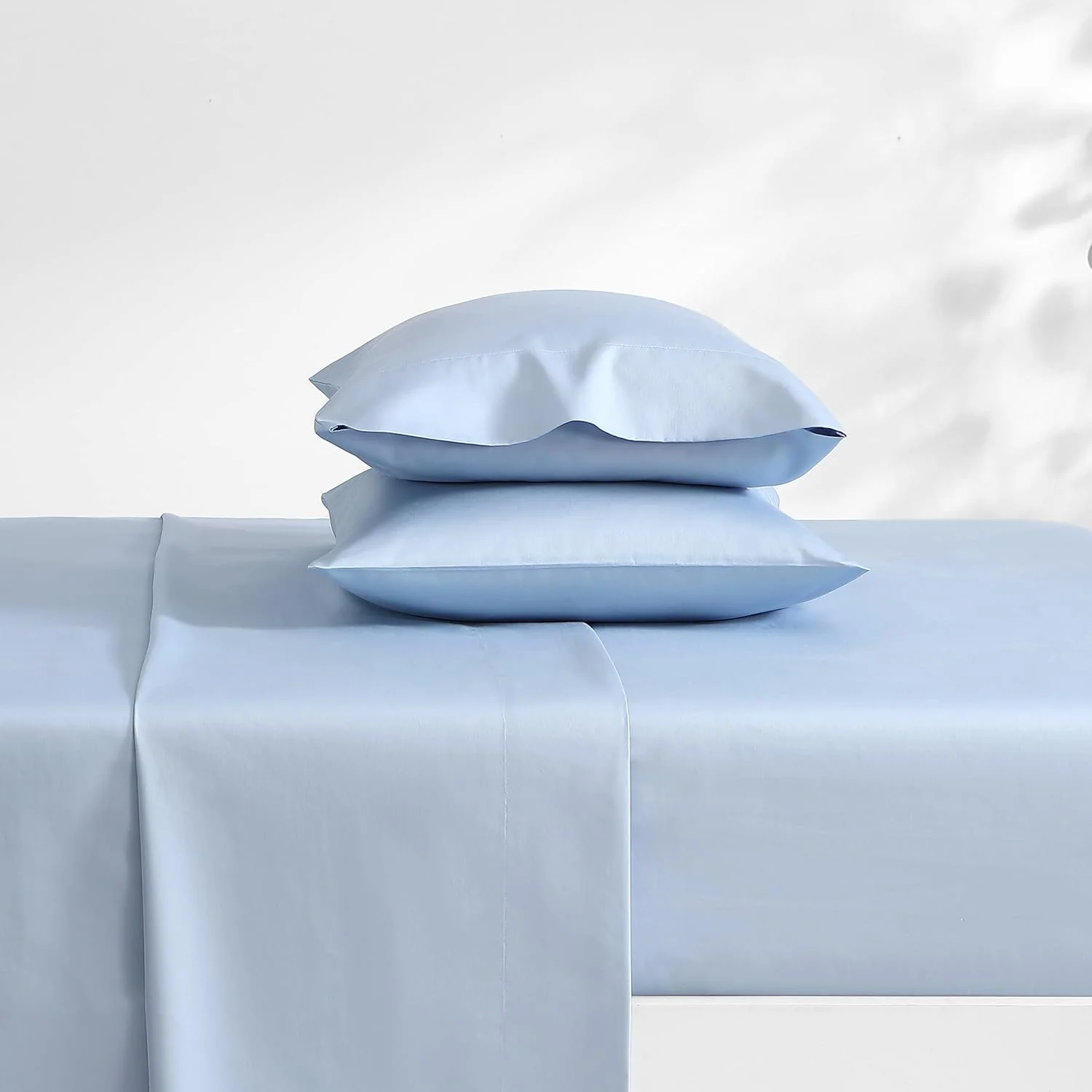 ست ملحفه کینگ لورا اشلی، ملافه های پنبه ساتن لوکس، 800 نخ، دکوراسیون منزل نرم و لطیف (آبی ساده، کینگ) ست ملحفه کینگ لورا اشلی، ملافه های پنبه ساتن لوکس، 800 نخ، دکوراسیون منزل نرم و لطیف (آبی ساده، کینگ)