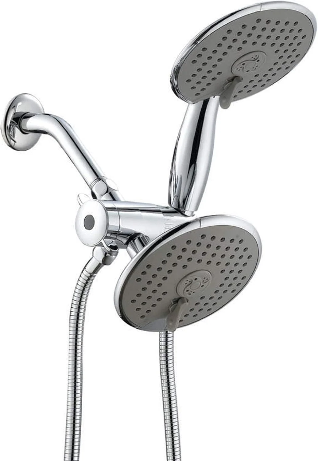 سیستم دوش دستی و سردوشی ترکیبی آنا با عرض فوق العاده 6 اینچ و 3 حالت مختلف با شلنگ فلزی 5 فوتی و اتصال برنجی با روکش کروم مدل SS3232CCP