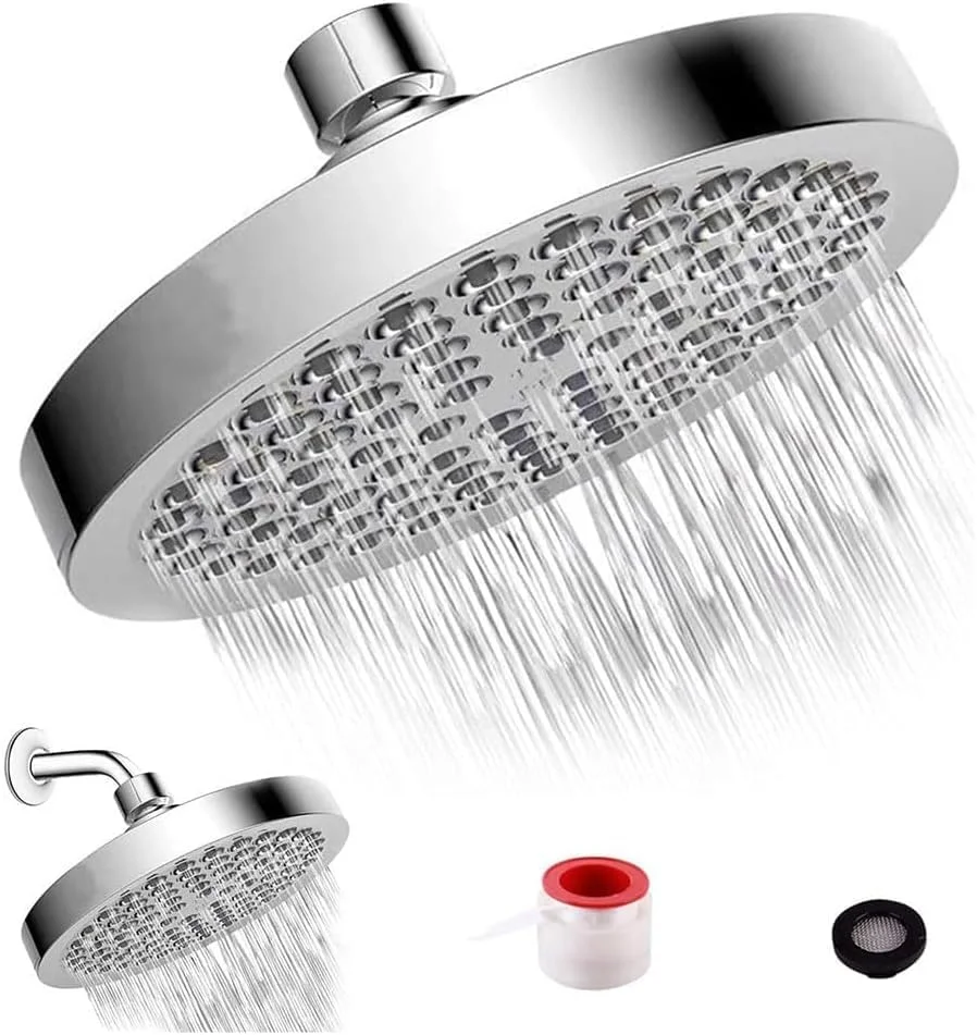 سردوش حمام نقره ای، سردوش دستی فشار قوی با نازل های ضد گرفتگی، عملکرد شستشوی قدرتمند برای تمیز کردن عمیق، شامل شلنگ استیل و پایه دیواری سردوش حمام نقره ای، سردوش دستی فشار قوی با نازل های ضد گرفتگی، عملکرد شستشوی قدرتمند برای تمیز کردن عمیق، شامل شلنگ استیل و پایه دیواری