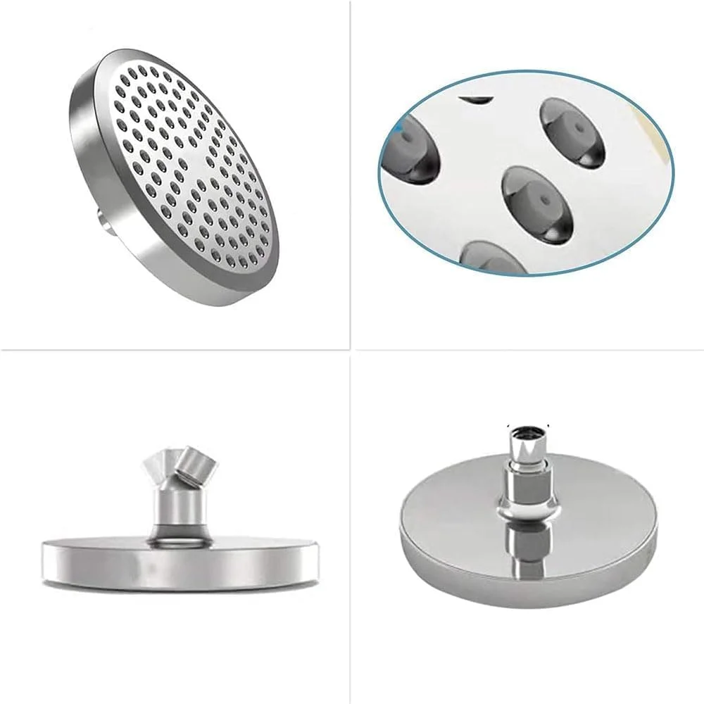 سردوش حمام نقره ای، سردوش دستی فشار قوی با نازل های ضد گرفتگی، عملکرد شستشوی قدرتمند برای تمیز کردن عمیق، شامل شلنگ استیل و پایه دیواری سردوش حمام نقره ای، سردوش دستی فشار قوی با نازل های ضد گرفتگی، عملکرد شستشوی قدرتمند برای تمیز کردن عمیق، شامل شلنگ استیل و پایه دیواری