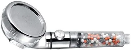 سردوش آنیونی قابل تنظیم با فشار بالا، سردوش دستی با دکمه روشن/خاموش و 3 حالت قابل تنظیم آب