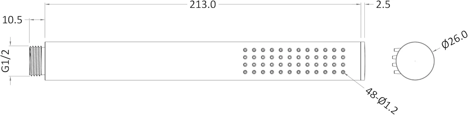 دوش دستی کروم (Mli)