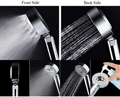 سر دوش دستی فشار قوی 3 در 1 BaiBnn با قابلیت تقویت فشار و دکمه توقف، سر دوش دو طرفه برای حمام سر دوش دستی فشار قوی 3 در 1 BaiBnn با قابلیت تقویت فشار و دکمه توقف، سر دوش دو طرفه برای حمام