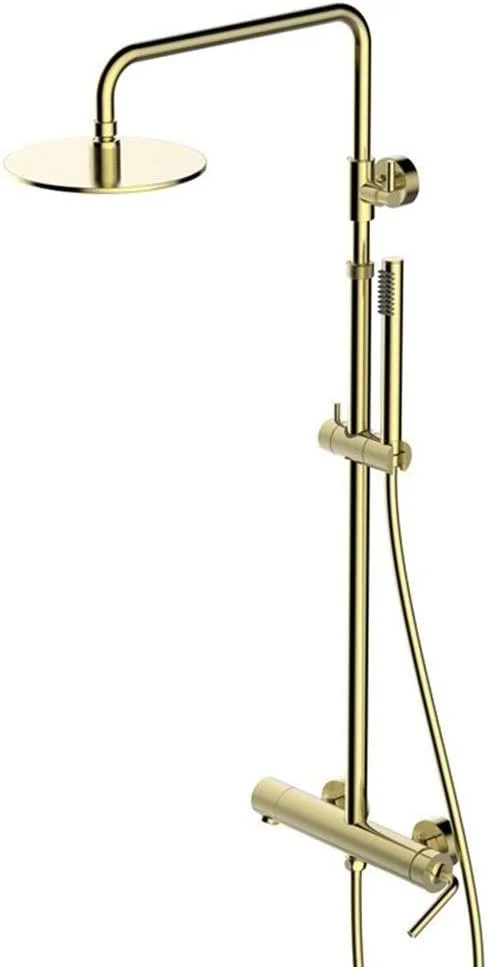 ست شیر دوش دستی حمام، ست شیرآلات دوش با عملکرد دوگانه، طلایی برس خورده حمام، ست دوش دیواری سر دوش حمام