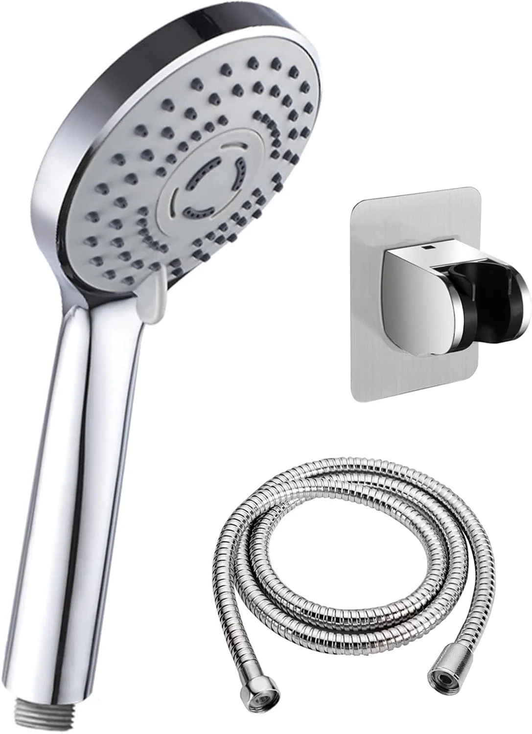 ست دوش حمام لوکس، سیستم دوش دیواری با روکش کروم و سردوش دستی ست دوش حمام لوکس، سیستم دوش دیواری با روکش کروم و سردوش دستی