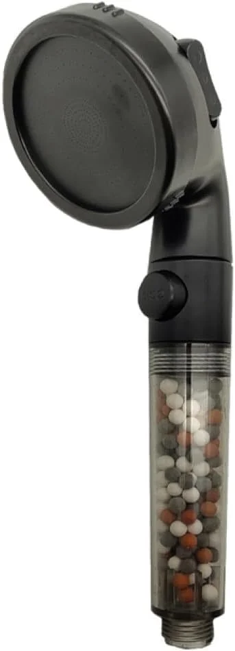 سردوش حمام 3 حالته با فشار قوی به همراه دکمه روشن/خاموش و قابلیت توقف جریان آب، صرفه جویی در آب، دارای آنیون های معدنی، سردوش دستی