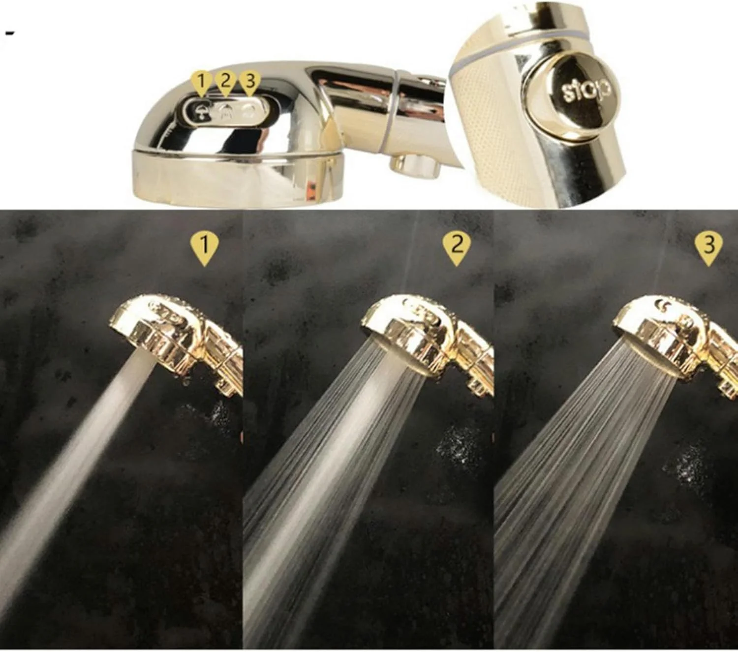 سردوش حمام دستی با فشار قوی و نازل ABS صرفه جویی در آب، لوازم جانبی حمام