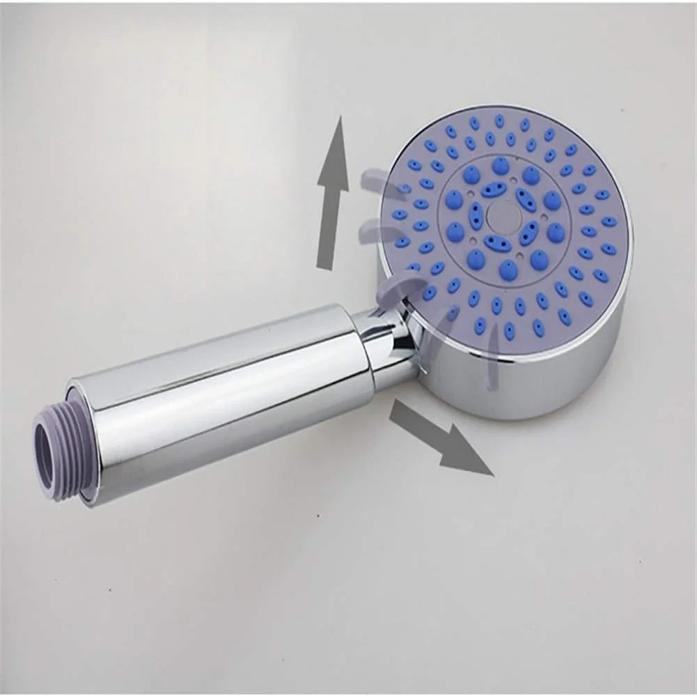 دوش دستی، گوشی با شلنگ 1.5 متری و نگهدارنده، سر دوش قابل تنظیم با فشار بالا و صرفه جویی در آب با 5 عملکرد کروم ضد رسوب برای حمام
