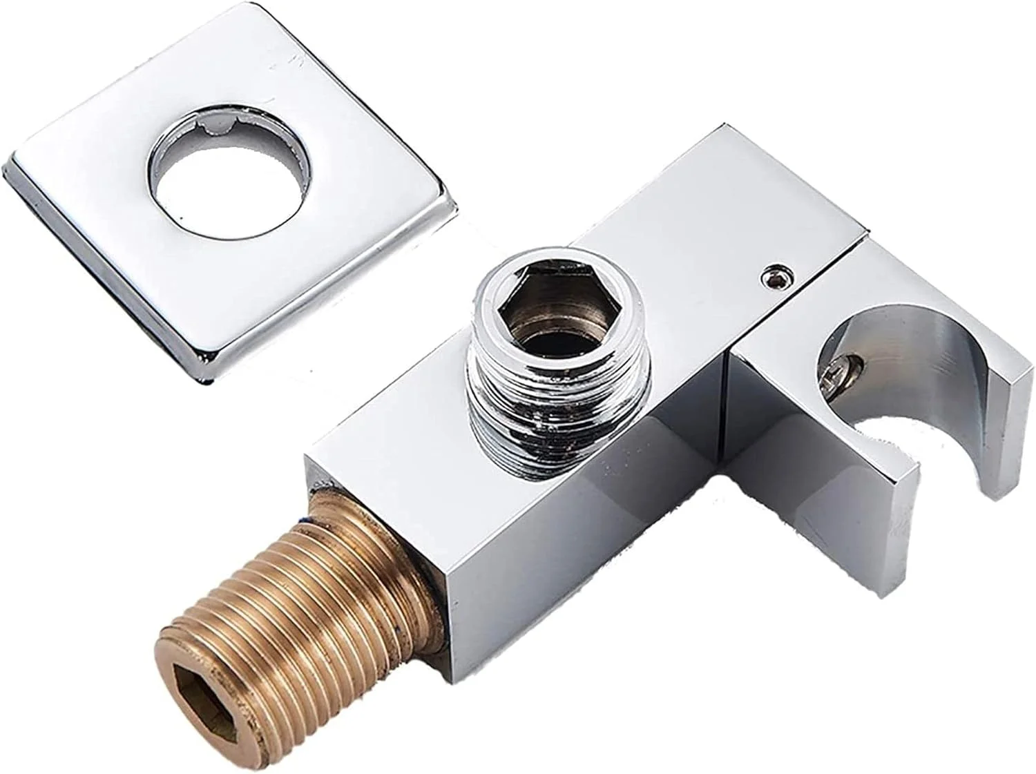 نگهدارنده سردوش قابل تنظیم کروم، نگهدارنده سردوش دستی برنجی، نگهدارنده دیواری سردوش، نگهدارنده سردوش مربعی، G1