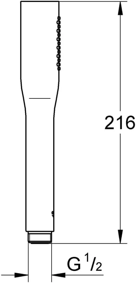 دوش دستی استیک گروهه کازموپولیتن، کروم، 27367000