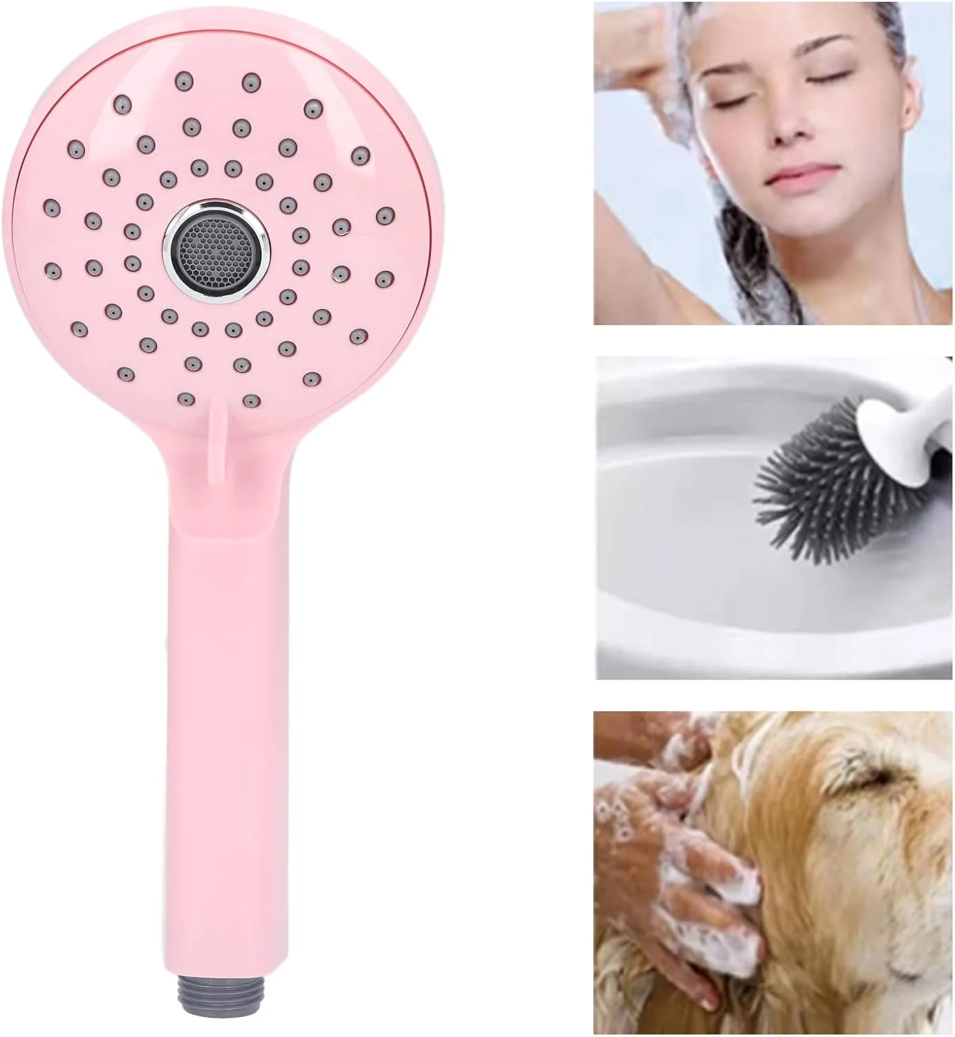 سردوش حمام فشار قوی با 2 حالت، ساخته شده از ABS مقاوم در برابر زنگ زدگی، سردوش محافظ پاشش آب برای کودکان، سالمندان و حیوانات خانگی