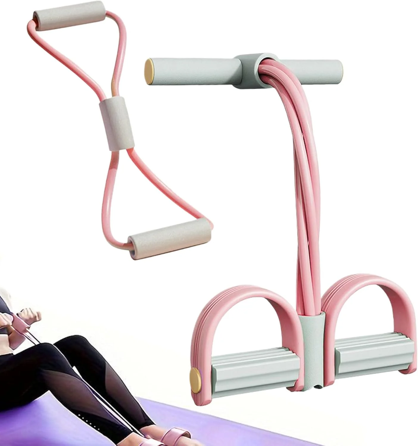 طناب کششی دراز و نشست، کش پدالی یوگا، کش مقاومتی برای کشش پا، فرم دهنده شکم برای تمرین بازو، شکم، کمر، تمرینات شکمی، لاغری و بدنسازی طناب کششی دراز و نشست، کش پدالی یوگا، کش مقاومتی برای کشش پا، فرم دهنده شکم برای تمرین بازو، شکم، کمر، تمرینات شکمی، لاغری و بدنسازی