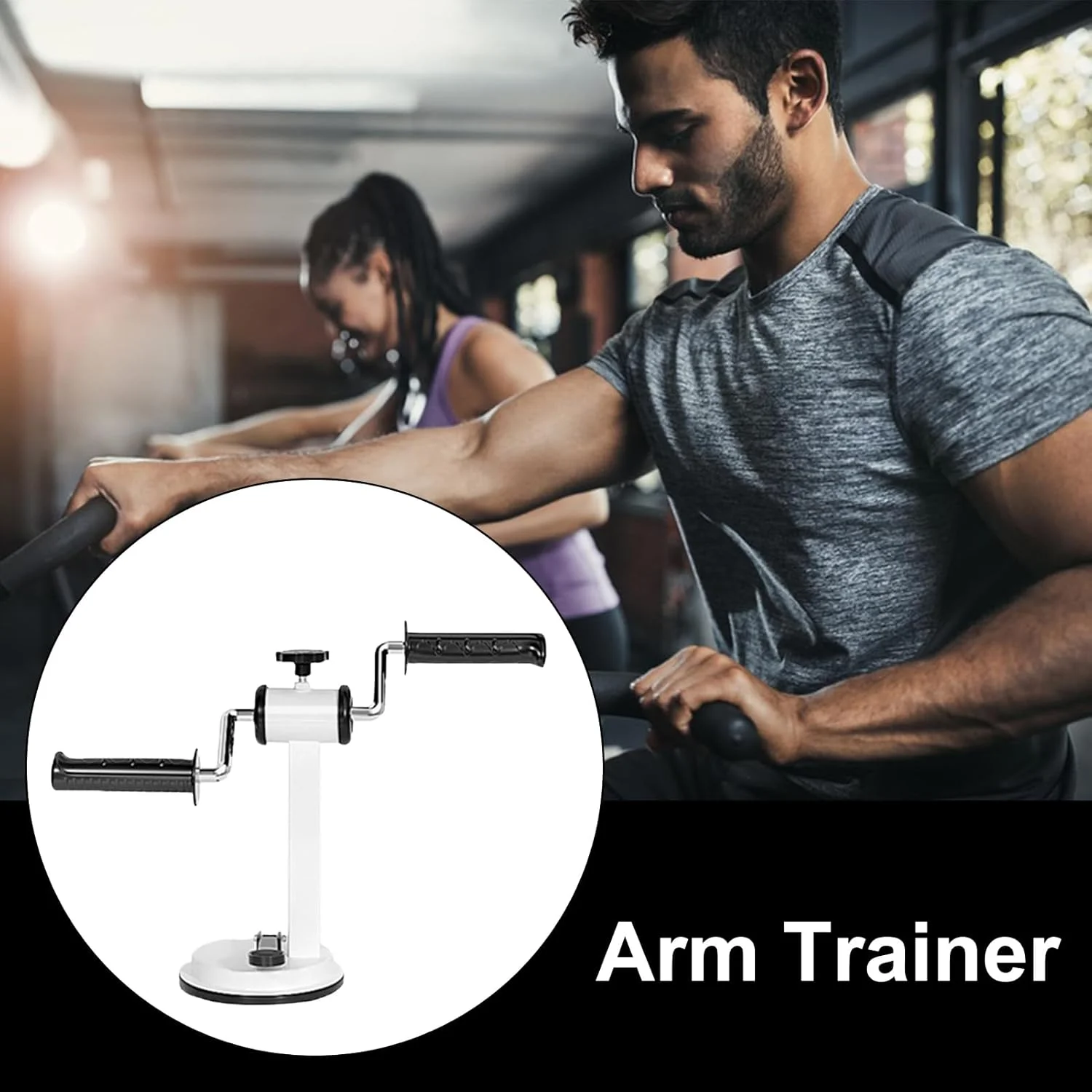 تمرین دهنده بازو | تمرین توانبخشی مچ دست پرونیشن و سوپیناسیون - تجهیزات تناسب اندام تمرین عضلات با مقاومت قابل تنظیم با مکنده برای آسیب دیدگی، سفتی، ضعف و آرامش تمرین دهنده بازو | تمرین توانبخشی مچ دست پرونیشن و سوپیناسیون - تجهیزات تناسب اندام تمرین عضلات با مقاومت قابل تنظیم با مکنده برای آسیب دیدگی، سفتی، ضعف و آرامش