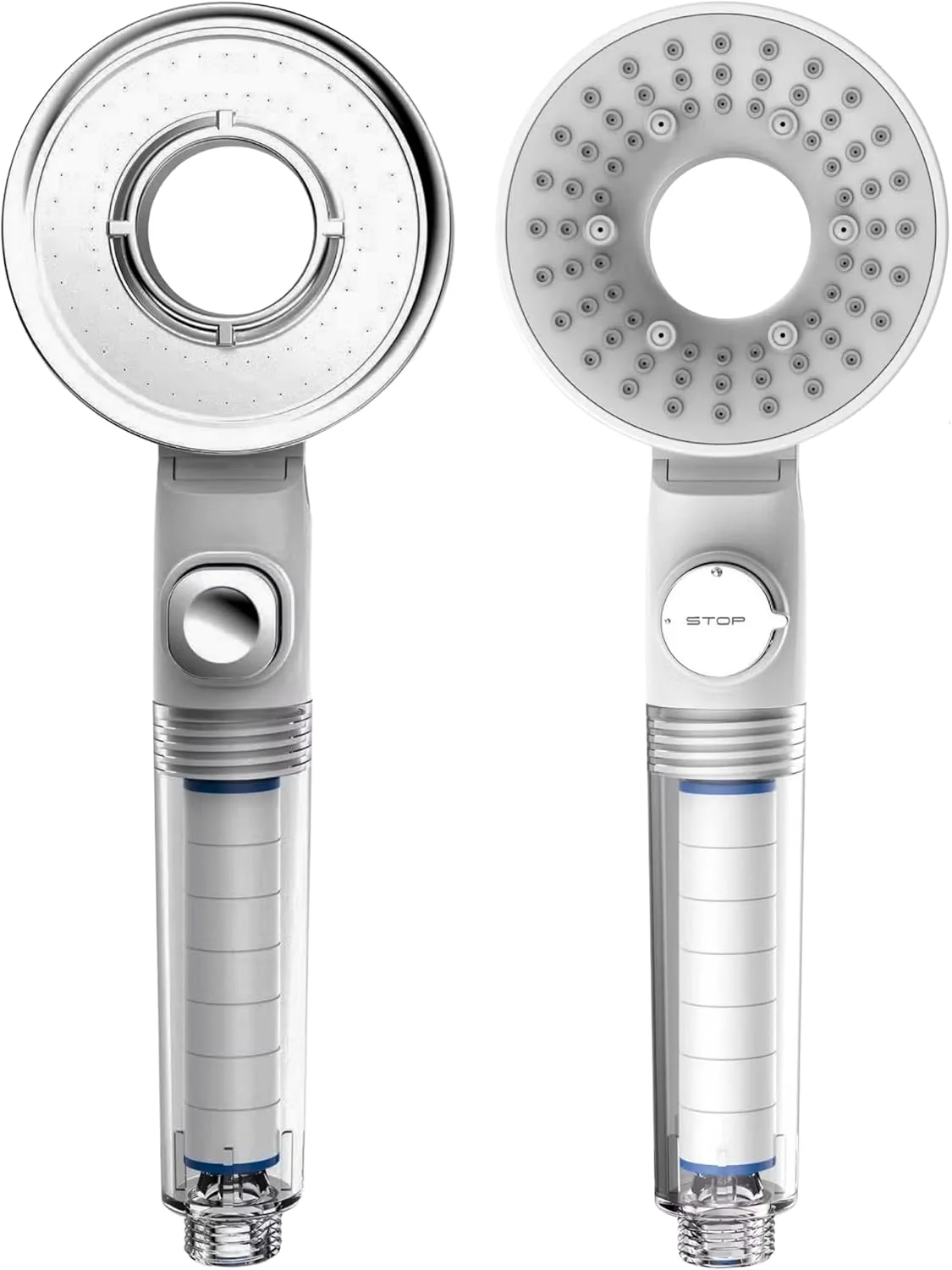 سردوش حمام فشار قوی MMG با فیلتر - حذف کلر و سختی آب | سردوش دستی برای مو و پوست نرم تر | 3 حالت اسپری، صرفه جویی در آب، نصب آسان