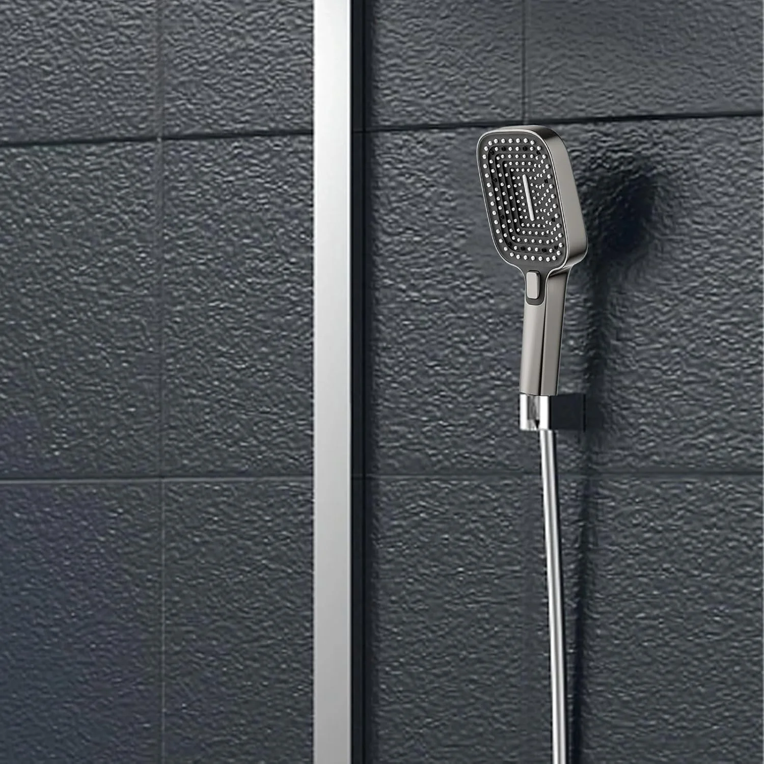 سردوش دستی، سردوش مربعی قدرتمند با فشار بالا - اسپری آب چند حالته برای خانه، هتل، آپارتمان، خوابگاه، خانواده، بزرگسالان، کودکان، حیوانات خانگی، حمام کردن، دوش گرفتن و تمیز کردن