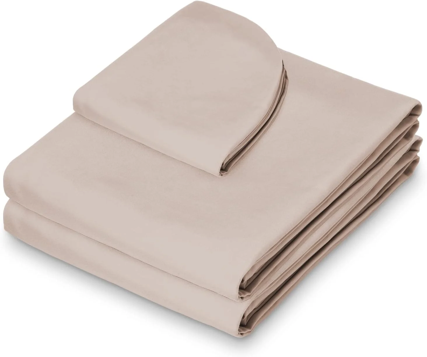 ست ملحفه ماساژ 3 تکه میکروفایبر سالنیتور - روکش تخت صورت درجه یک - شامل ملحفه تخت و ملحفه کش دار با روکش جای صورت - قهوه ای شنی