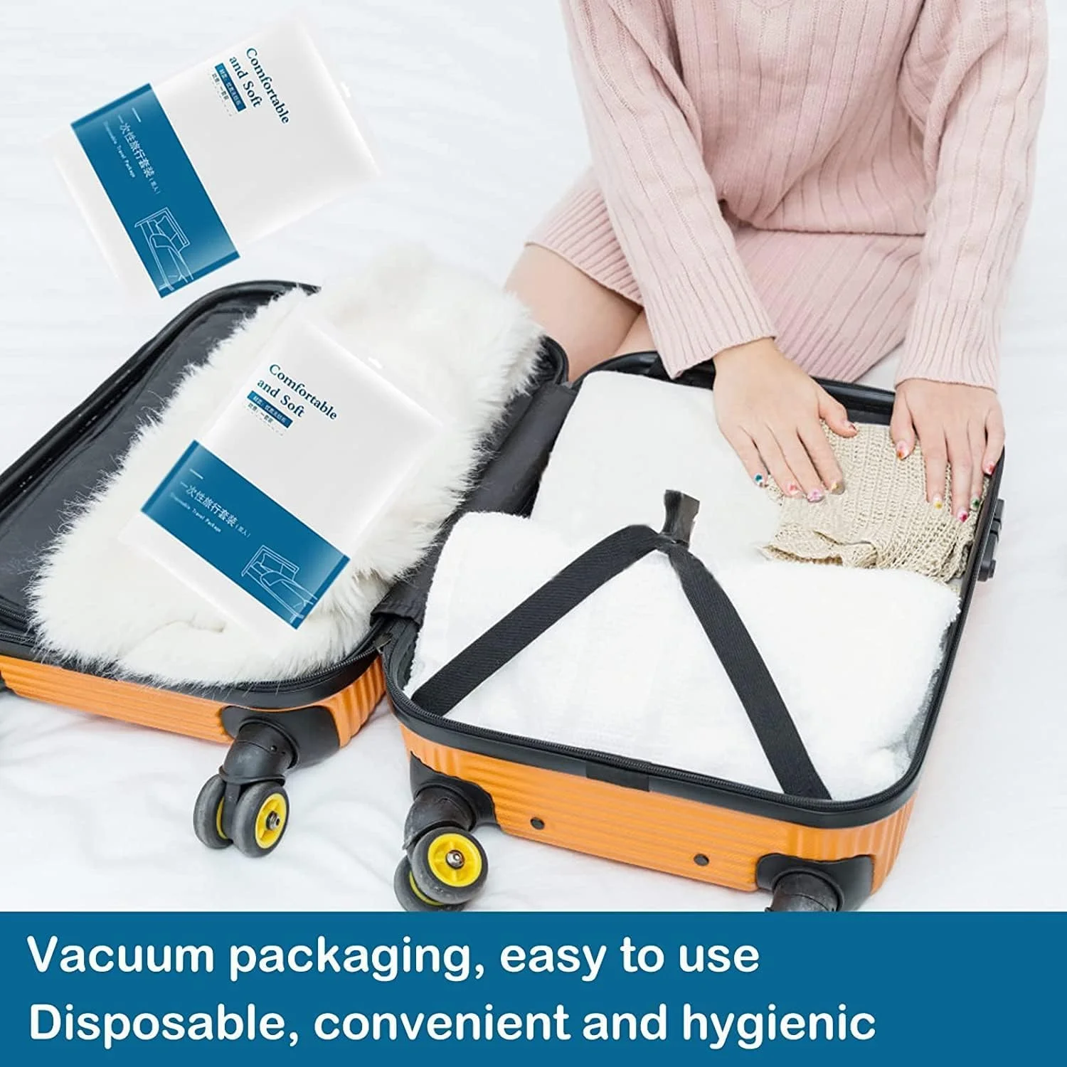 ملحفه یکبار مصرف سانجاک، ملحفه مسافرتی برای پوشش تخت مسافرتی، ملحفه قابل حمل با 1 روکش لحاف، 1 ملحفه و 1 روبالشتی برای سفر کاری، هتل اسپا (3 عدد ملحفه یکبار مصرف)