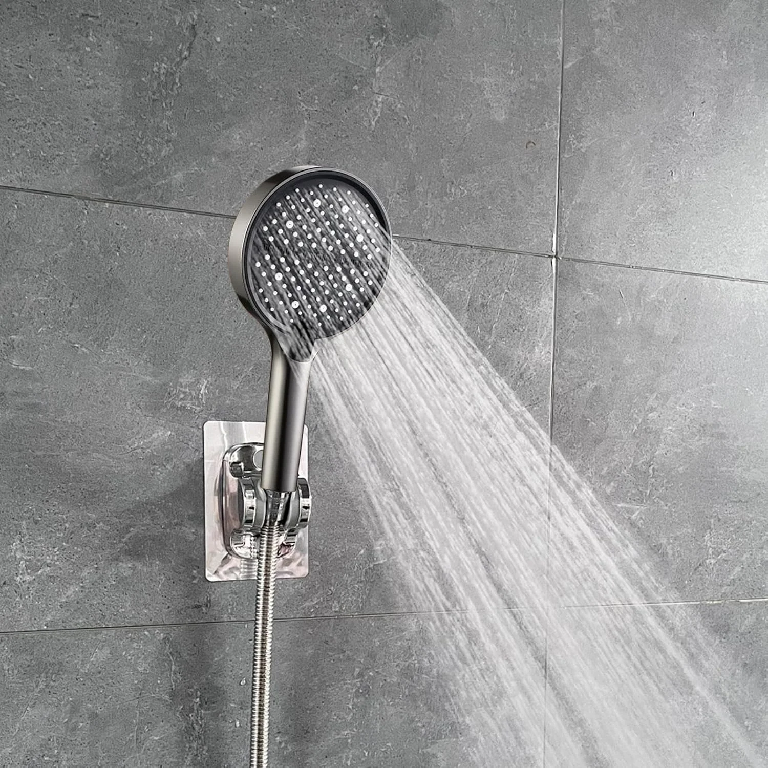 سردوش حمام دستی | شیر سردوش دستی قابل تنظیم - قطعات جایگزین ضد زنگ برای دیوار، آب سخت، استفاده روزانه در منازل مسکونی، آپارتمان ها، شستشوی حیوانات خانگی، حمام کردن خانواده، سالمندان و مستاجران