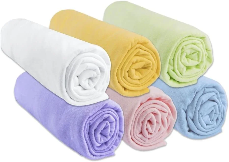 ست 6 عددی ملحفه کش دار نخی 40 در 80 / 40 در 90 سانتی متر