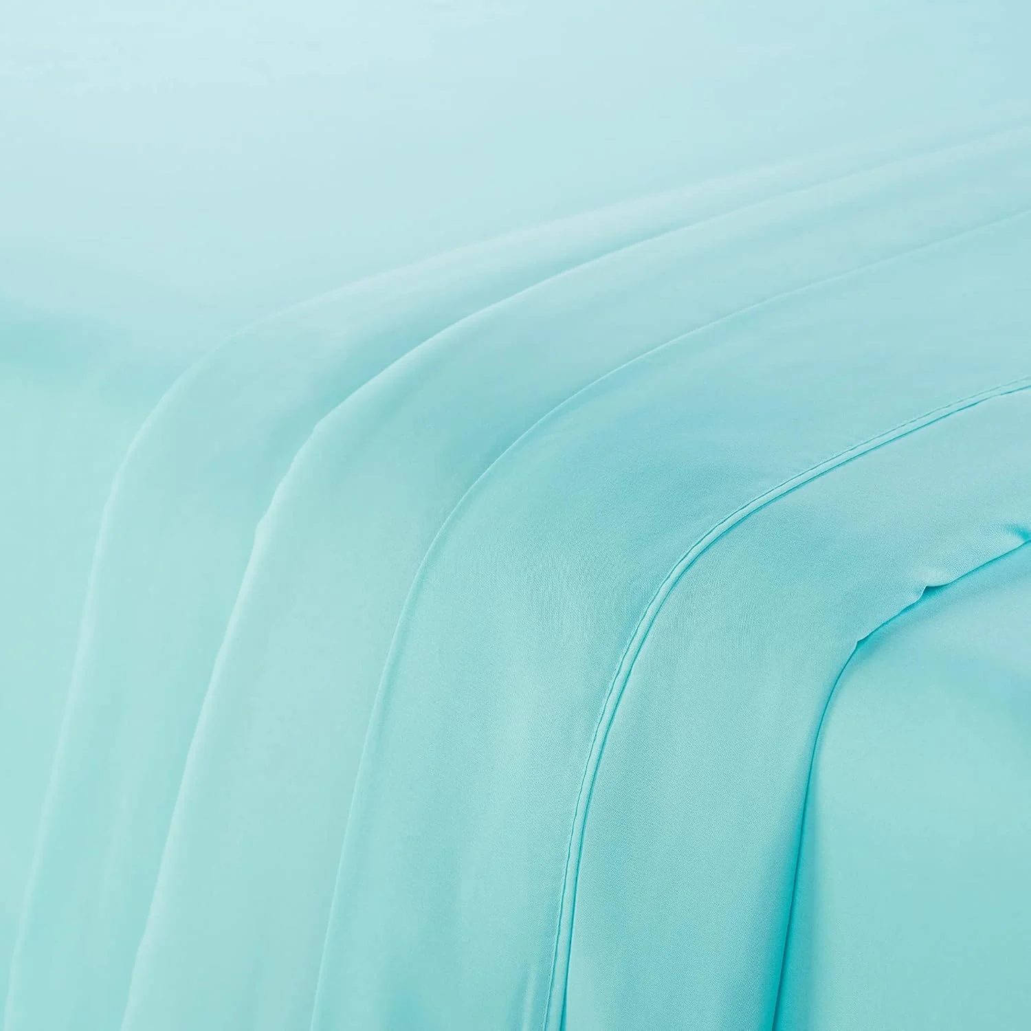 ست ملحفه 4 تکه فوق العاده نرم و ضد حساسیت Serta Simply Clean، مقاوم در برابر لکه، مناسب برای تشک های ضخیم، سایز کویین، فیروزه ای