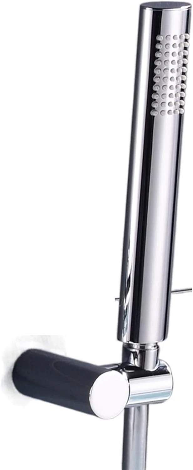 سردوش دستی برنجی HFNGNGG با روکش کروم، به همراه پایه و شلنگ، قابل نصب روی دیوار سردوش دستی برنجی HFNGNGG با روکش کروم، به همراه پایه و شلنگ، قابل نصب روی دیوار