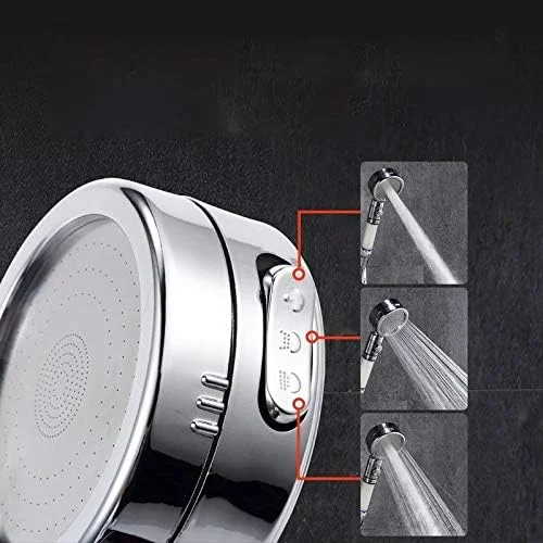 سردوش دستی HFNGNGG با دکمه توقف و شلنگ استیل بسیار بلند