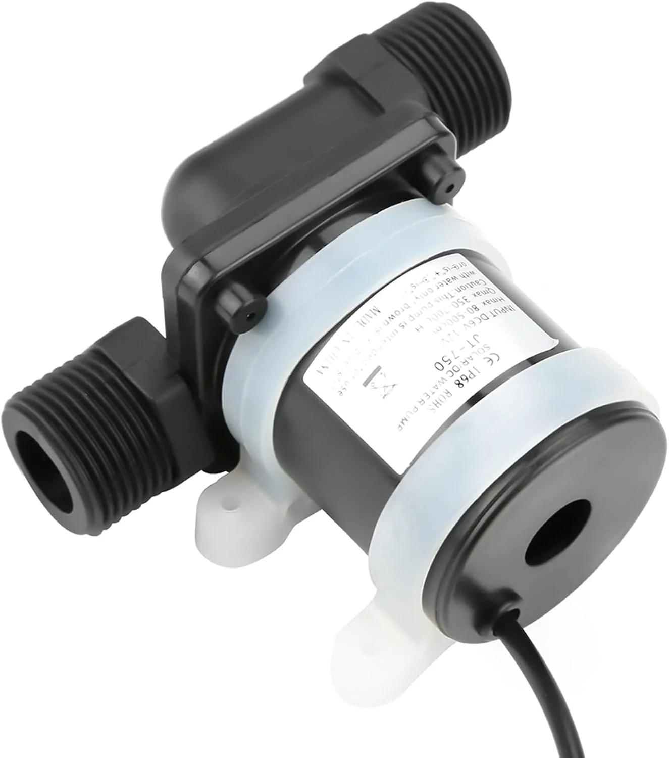 پمپ سیرکولاسیون کوچک DC، پمپ سیرکولاسیون آب گرم کوچک خطی 100 درجه سانتیگراد 12 ولت -40 درجه سانتیگراد ~ 100 درجه سانتیگراد