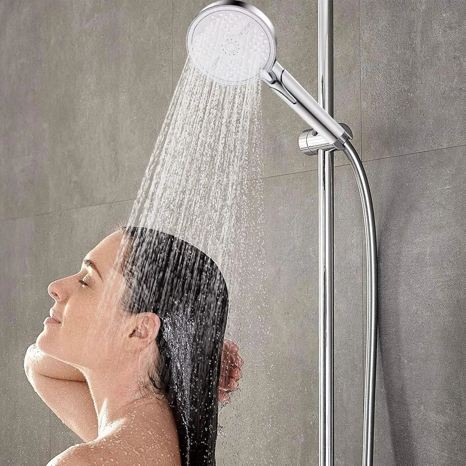 سردوش حمام با سر دوشی دستی، سردوش حمام فشار قوی با سر دوشی دستی | لوازم جانبی حمام سردوش بارانی برای تمیز کردن حیوانات خانگی، خوابگاه، آپارتمان، هتل، دوش گرفتن، شستشو و حمام کردن کودکان