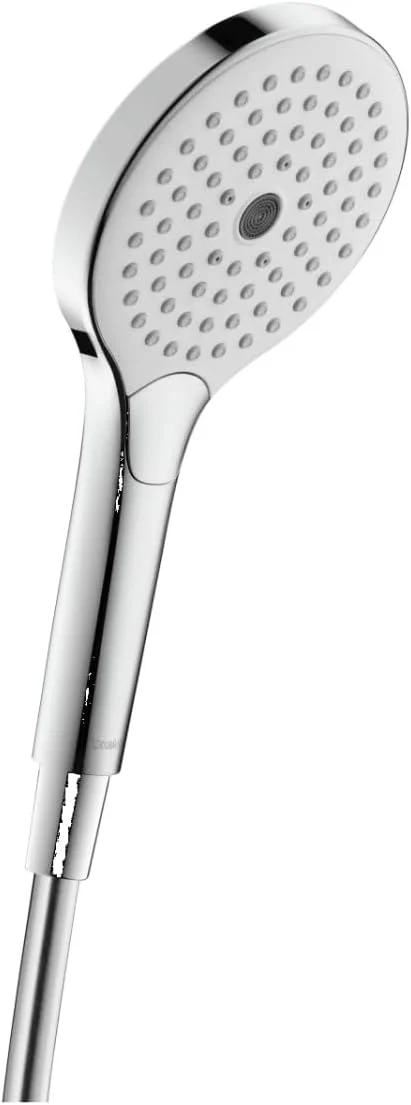 سردوش یونیورسال دوراویت، سردوش دستی با 3 نوع جت (باران، پالس، مونو)، سردوش گرد (قطر 120 میلی متر)، تمیز کردن آسان، کروم/سفید