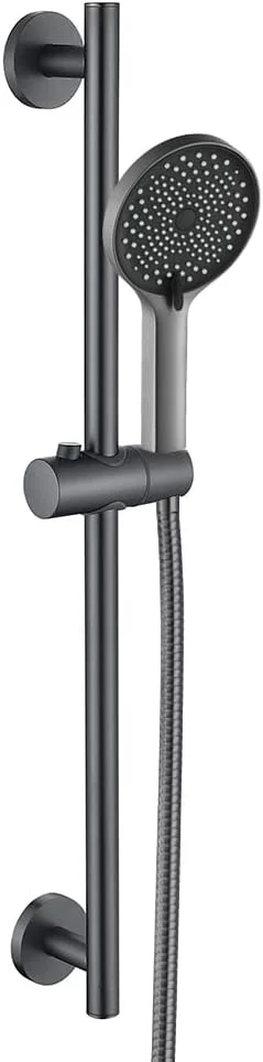 دوش دستی مدرن با کیت میله لغزنده، مجموعه سردوش های دستی جهانی با فشار بالا به همراه شلنگ دوش 1.5 متری