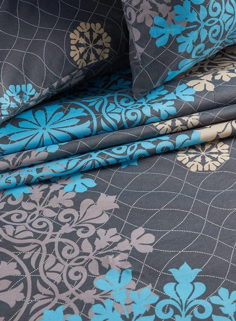 ست ملحفه چاپی ریشا هوم، نخ پنبه ۱۸۰، سایز کوئین (۱ ملحفه + ۲ روبالشتی)، طرح اسلو طوسی، ۳ تکه، ۲۴۰x۲۵۴ سانتی متر ست ملحفه چاپی ریشا هوم، نخ پنبه ۱۸۰، سایز کوئین (۱ ملحفه + ۲ روبالشتی)، طرح اسلو طوسی، ۳ تکه، ۲۴۰x۲۵۴ سانتی متر