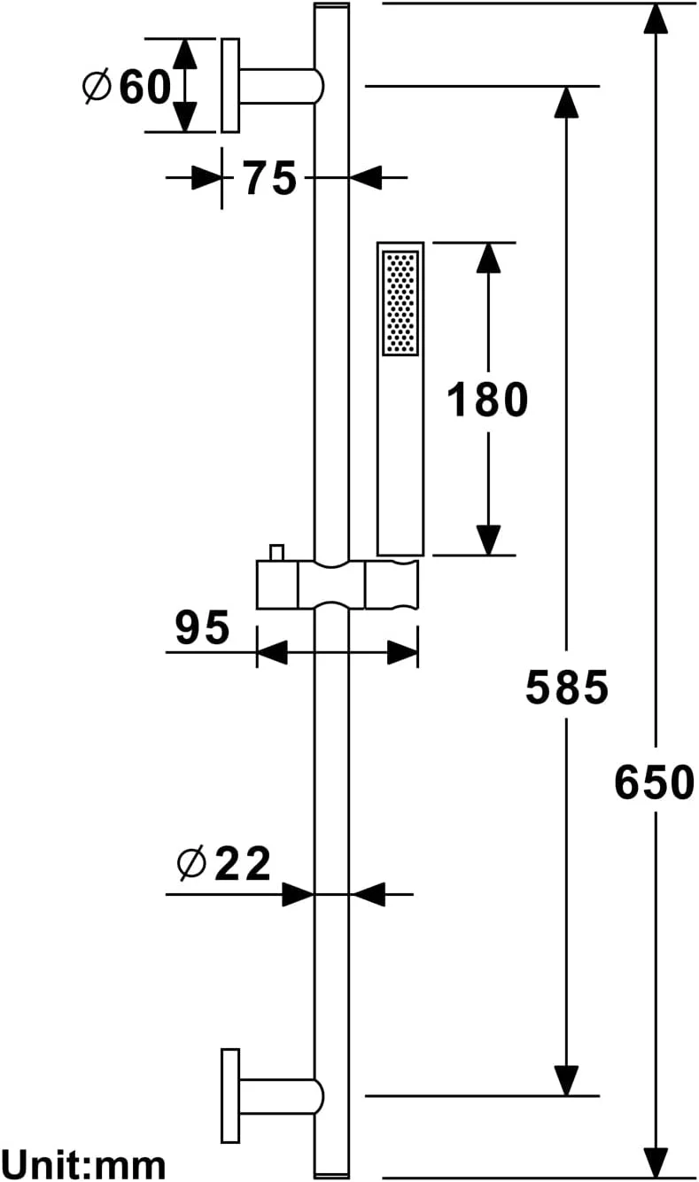 دوش دستی فشار قوی X به همراه میله لغزنده، ست دوش دستی دیواری به همراه شلنگ استیل 1.5 متری، روکش کروم