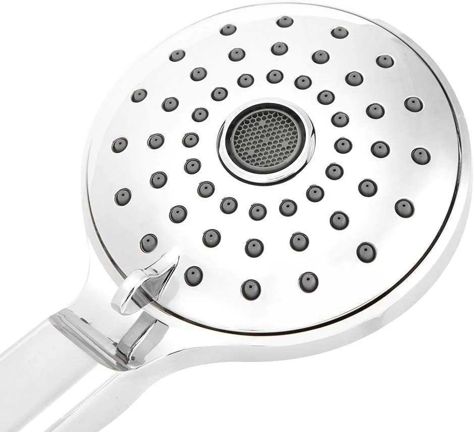 مجموعه سر دوش دستی با آبکاری G12 اینچی به همراه شلنگ و پایه، مهره مسی ABS، مقاوم و بادوام، مقاوم در برابر درجه حرارت بالا، حباب ساز آب نرم، نصب آسان، لوازم جانبی انعطاف پذیر حمام