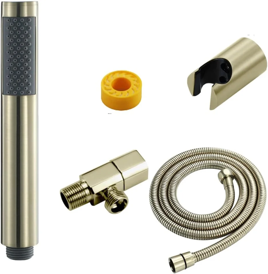 دوش دستی EVXOIJMS، دوش دستی برنجی جامد با فشار بالا، دوش دستی با جریان بالا، سر گرد با نگهدارنده دوش و شلنگ استیل 1.5 متری، مجموعه سر دوش دستی، نوع 4 دوش دستی EVXOIJMS، دوش دستی برنجی جامد با فشار بالا، دوش دستی با جریان بالا، سر گرد با نگهدارنده دوش و شلنگ استیل 1.5 متری، مجموعه سر دوش دستی، نوع 4
