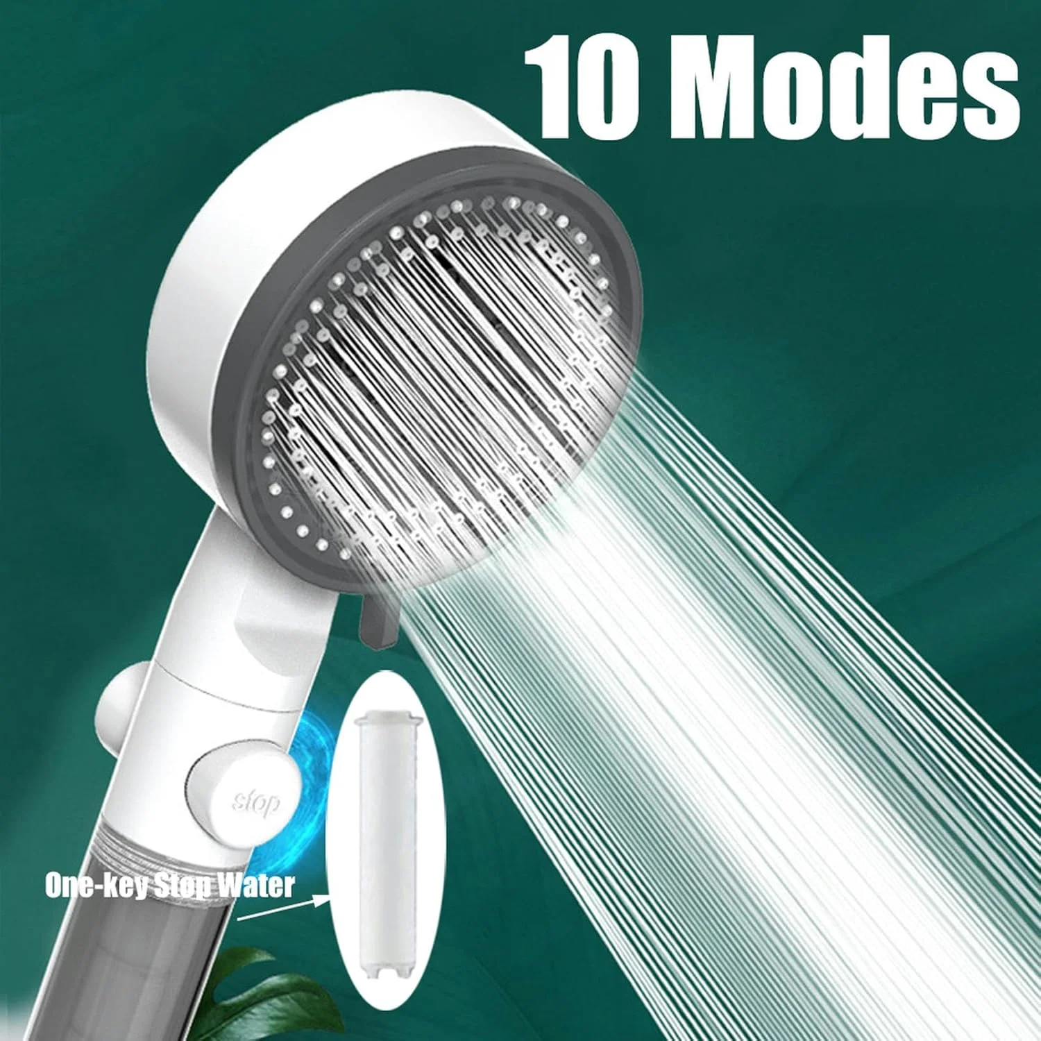 سردوش دستی فیلتردار فشار قوی EVXOIJMS، نازل دوش قابل حمل حمام سردوش دستی فیلتردار فشار قوی EVXOIJMS، نازل دوش قابل حمل حمام