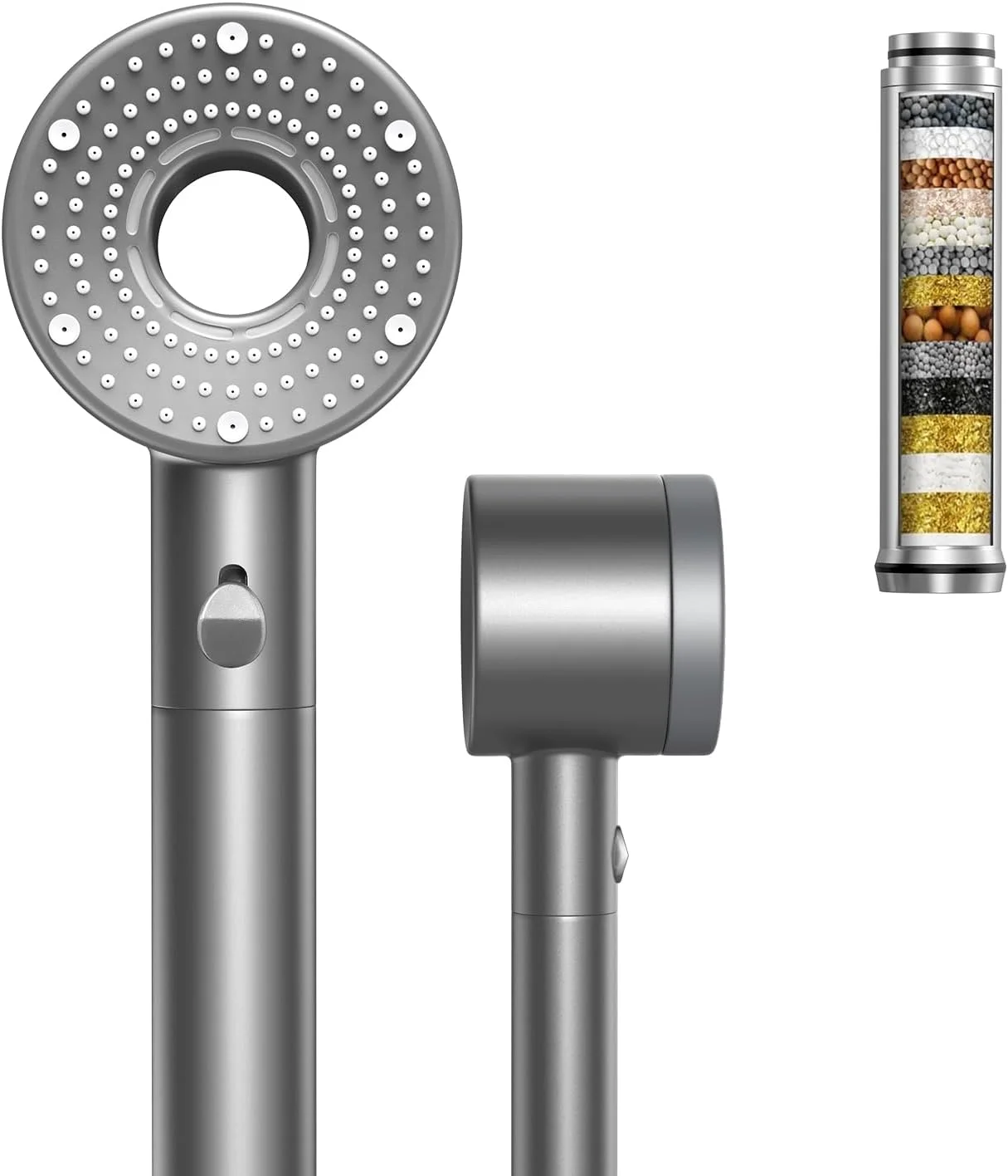 سری دوش فیلتردار با سر دوش دستی، سرهای دوش فشار قوی، جریان آب فشار قوی و حالت های اسپری چندگانه به همراه فیلتر (مشکی) سری دوش فیلتردار با سر دوش دستی، سرهای دوش فشار قوی، جریان آب فشار قوی و حالت های اسپری چندگانه به همراه فیلتر (مشکی)