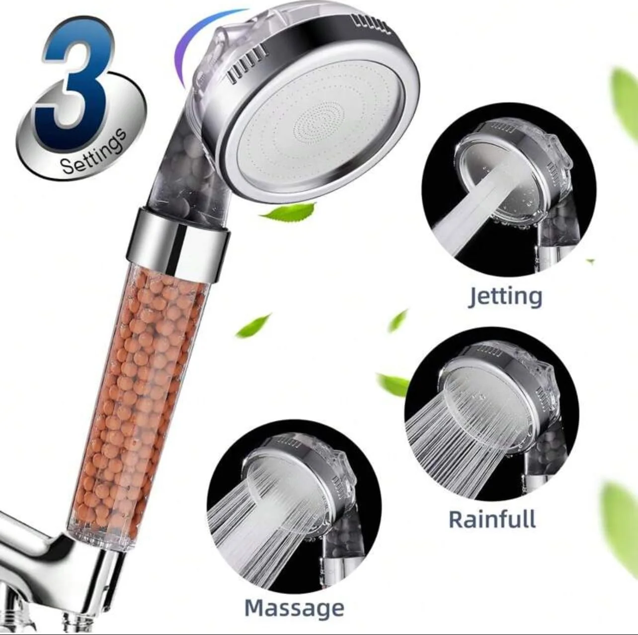 سردوش فیلتردار با سر دوشی دستی، جریان آب پرفشار و حالت های اسپری چندگانه، سر دوش با فیلتر، شستشوی قوی برای آب سخت.