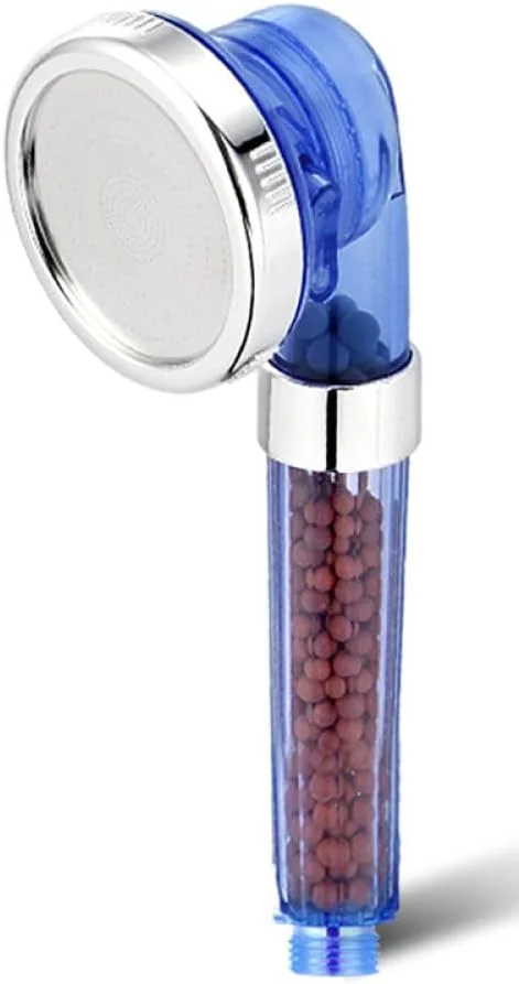فیلتر دوش جتینگ قابل تنظیم با سه عملکرد، سر دوش دستی صرفه جویی در آب با فشار بالا، نازل دوش صرفه جویی در آب، آبی، 1