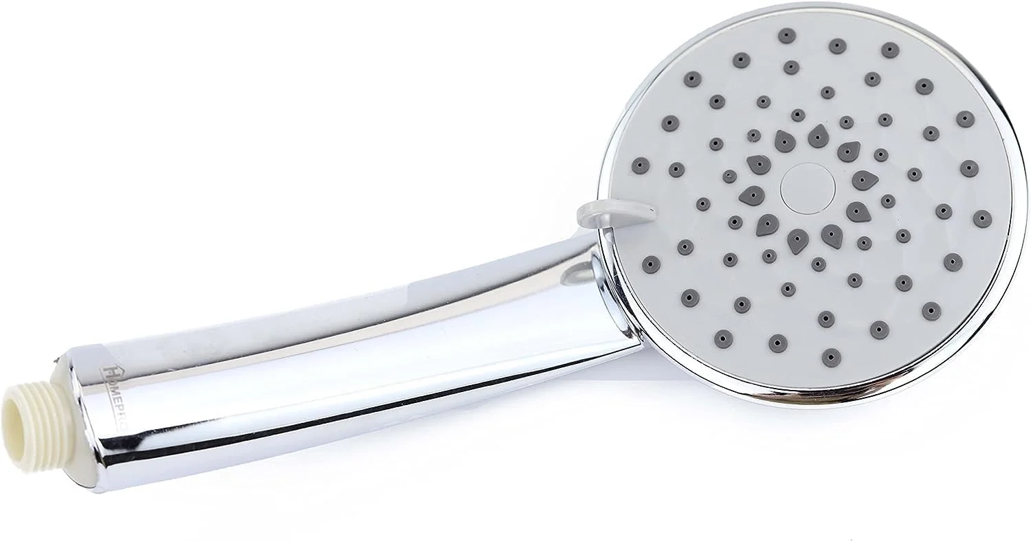 سردوش حمام HomePro با 5 حالت، سردوش دستی فشار قوی قابل تنظیم - نازل سیلیکونی با گرید غذایی - سردوش های یونیورسال - کروم فوق العاده نازک بهترین سردوش تقویت کننده فشار