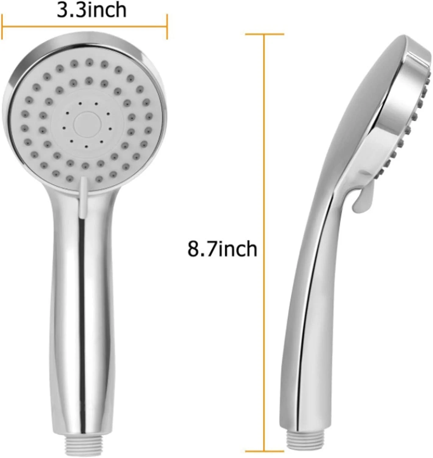 سردوش حمام سه حالته با اسپری دستی، سردوش دستی فشار قوی با شلنگ 150 سانتی متری و نگهدارنده سردوش، ست سردوش دستی کروم